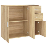 NNEVL Sideboard Sonoma Oak 91x29.5x75 cm Engineered Wood