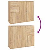 NNEVL Sideboard Sonoma Oak 91x29.5x75 cm Engineered Wood