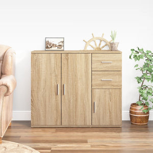 NNEVL Sideboard Sonoma Oak 91x29.5x75 cm Engineered Wood