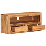 NNEVL TV Cabinets 2 pcs 88x30x40 cm Solid Wood Acacia