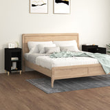 NNEVL Bedside Cabinets 2 pcs Black 40x35x70 cm Engineered Wood