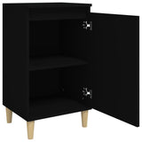 NNEVL Bedside Cabinets 2 pcs Black 40x35x70 cm Engineered Wood