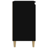 NNEVL Bedside Cabinets 2 pcs Black 40x35x70 cm Engineered Wood