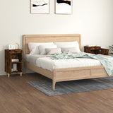 NNEVL Bedside Cabinets 2 pcs Smoked Oak 40x35x70 cm Engineered Wood