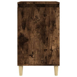NNEVL Bedside Cabinets 2 pcs Smoked Oak 40x35x70 cm Engineered Wood