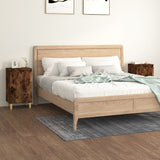 NNEVL Bedside Cabinets 2 pcs Smoked Oak 40x35x70 cm Engineered Wood