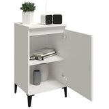 NNEVL Bedside Cabinet White 40x35x70 cm Engineered Wood