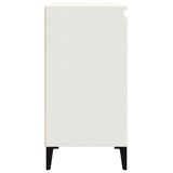 NNEVL Bedside Cabinet White 40x35x70 cm Engineered Wood