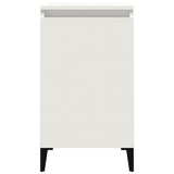NNEVL Bedside Cabinets 2 pcs White 40x35x70 cm Engineered Wood