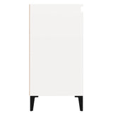 NNEVL Bedside Cabinets 2 pcs High Gloss White 40x35x70cm Engineered Wood