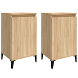 NNEVL Bedside Cabinets 2 pcs Sonoma Oak 40x35x70 cm Engineered Wood