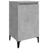 NNEVL Bedside Cabinet Concrete Grey 40x35x70 cm Engineered Wood