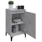 NNEVL Bedside Cabinet Concrete Grey 40x35x70 cm Engineered Wood