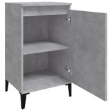 NNEVL Bedside Cabinet Concrete Grey 40x35x70 cm Engineered Wood