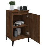 NNEVL Bedside Cabinets 2 pcs Brown Oak 40x35x70 cm Engineered Wood