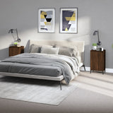 NNEVL Bedside Cabinets 2 pcs Brown Oak 40x35x70 cm Engineered Wood