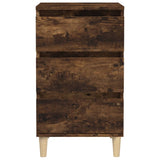 NNEVL Bedside Cabinet Smoked Oak 40x35x70 cm Engineered Wood