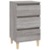 NNEVL Bedside Cabinet Grey Sonoma 40x35x70 cm Engineered Wood