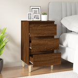 NNEVL Bedside Cabinet Brown Oak 40x35x70 cm Engineered Wood