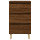 NNEVL Bedside Cabinet Brown Oak 40x35x70 cm Engineered Wood