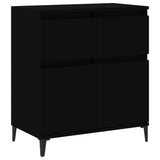 NNEVL Sideboard Black 60x35x70 cm Engineered Wood