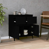 NNEVL Sideboard Black 60x35x70 cm Engineered Wood