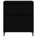 NNEVL Sideboard Black 60x35x70 cm Engineered Wood