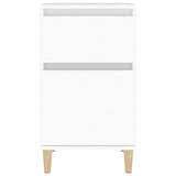 NNEVL Bedside Cabinet White 40x35x70 cm