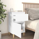 NNEVL Bedside Cabinets 2 pcs White 40x35x70 cm
