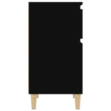 NNEVL Bedside Cabinet Black 40x35x70 cm