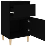NNEVL Bedside Cabinet Black 40x35x70 cm