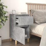 NNEVL Bedside Cabinets 2 pcs Concrete Grey 40x35x70 cm