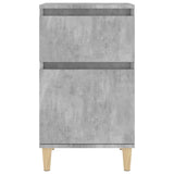 NNEVL Bedside Cabinets 2 pcs Concrete Grey 40x35x70 cm