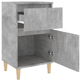 NNEVL Bedside Cabinets 2 pcs Concrete Grey 40x35x70 cm