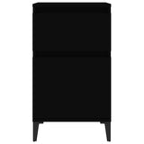 NNEVL Bedside Cabinets 2 pcs Black 40x35x70 cm