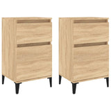 NNEVL Bedside Cabinets 2 pcs Sonoma Oak 40x35x70 cm