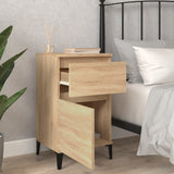 NNEVL Bedside Cabinets 2 pcs Sonoma Oak 40x35x70 cm