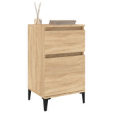 NNEVL Bedside Cabinets 2 pcs Sonoma Oak 40x35x70 cm