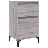 NNEVL Bedside Cabinet Grey Sonoma 40x35x70 cm