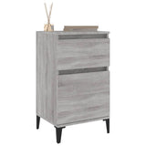 NNEVL Bedside Cabinet Grey Sonoma 40x35x70 cm
