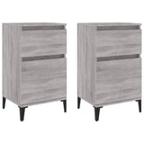 NNEVL Bedside Cabinets 2 pcs Grey Sonoma 40x35x70 cm