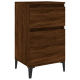 NNEVL Bedside Cabinet Brown Oak 40x35x70 cm
