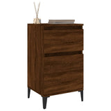 NNEVL Bedside Cabinet Brown Oak 40x35x70 cm