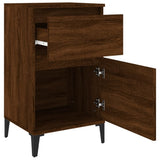 NNEVL Bedside Cabinet Brown Oak 40x35x70 cm