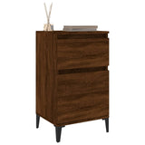 NNEVL Bedside Cabinets 2 pcs Brown Oak 40x35x70 cm