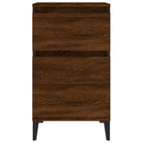 NNEVL Bedside Cabinets 2 pcs Brown Oak 40x35x70 cm
