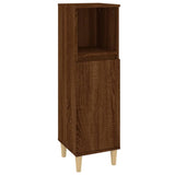 NNEVL Bathroom Cabinet Brown Oak 30x30x100 cm Engineered Wood