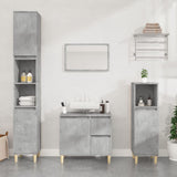 NNEVL Bathroom Cabinet Concrete Grey 65x33x60 cm Engineered Wood