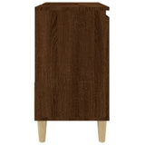 NNEVL Bathroom Cabinet Brown Oak 65x33x60 cm Engineered Wood