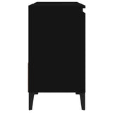 NNEVL Bathroom Cabinet Black 65x33x60 cm Engineered Wood